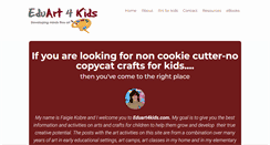 Desktop Screenshot of eduart4kids.com